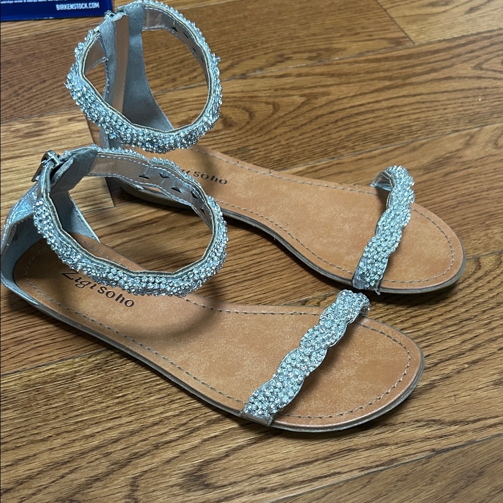Zigi Soho Sparkling Silver Sandals